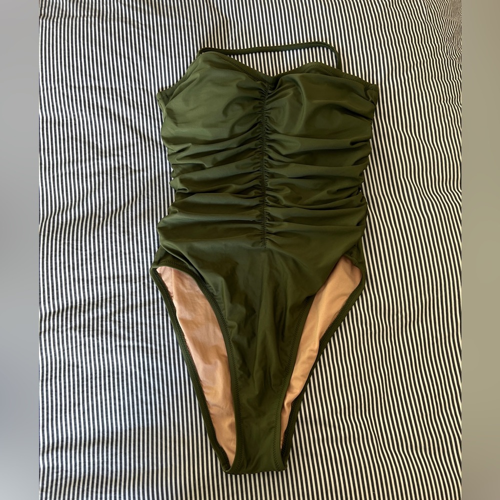 J. Crew Ruched One-Piece Swimsuit